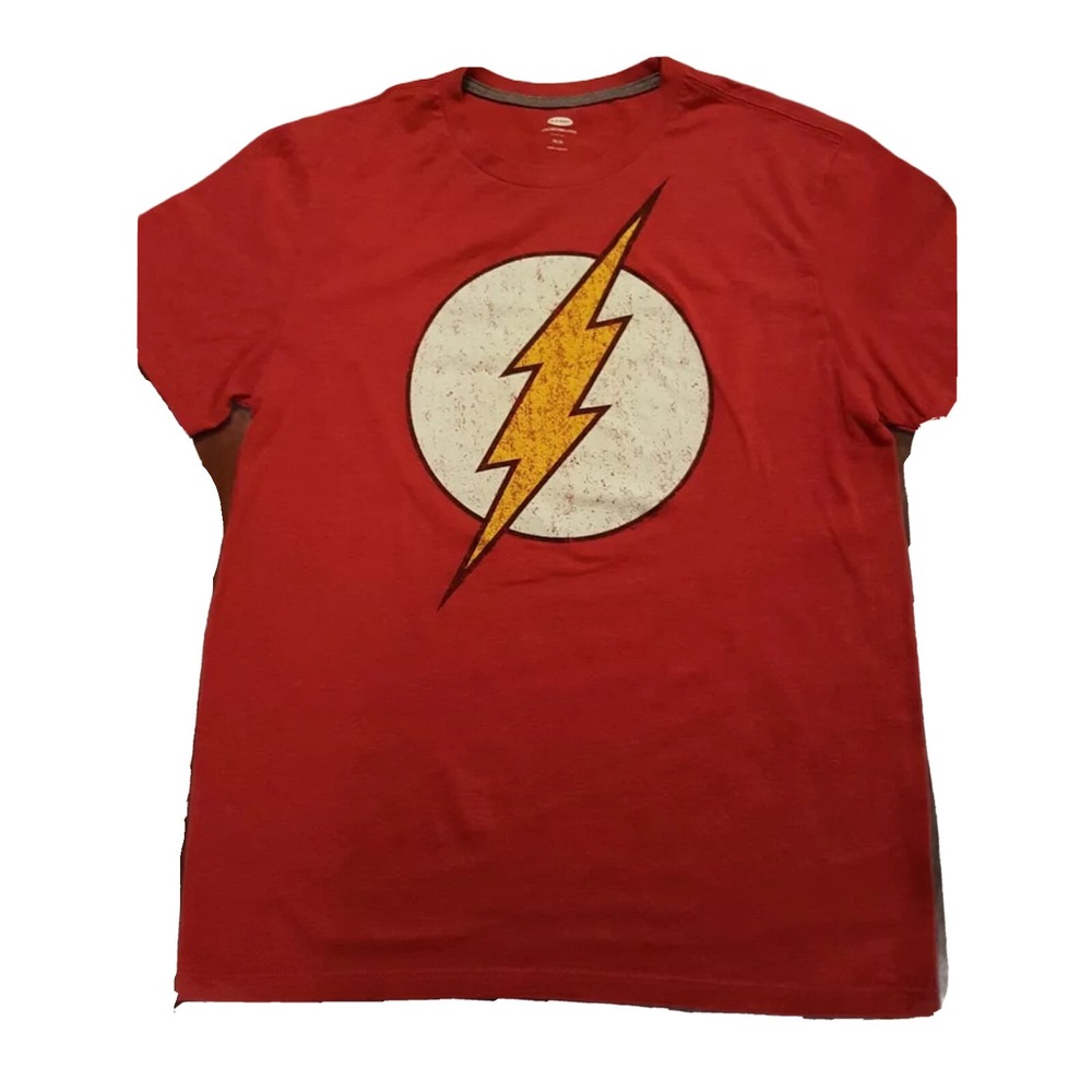 T Shirt Lot Of 2, Flash DC Comics Red Size S and M